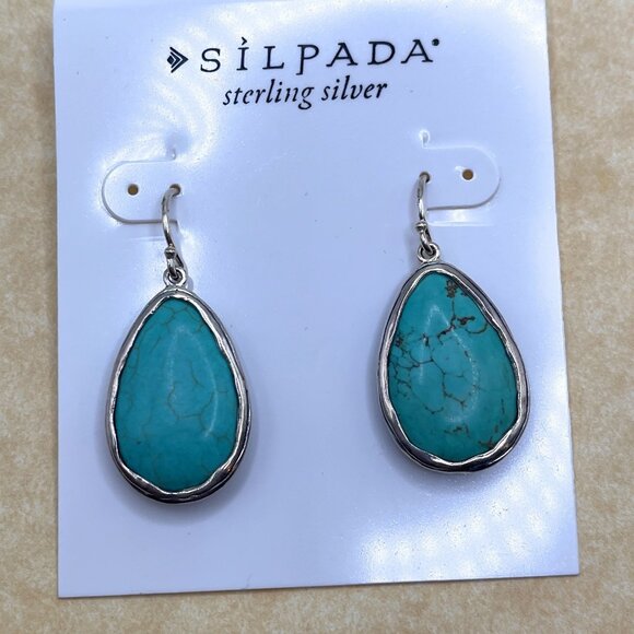 W3159 Sterling Silver Make a Splash Earrings - Picture 1 of 1